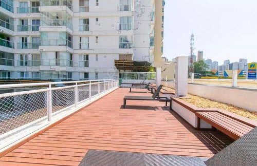 Apto inteiro 1 qto 40 mts Ed Wave Residence Ar condicionado - Foto 29