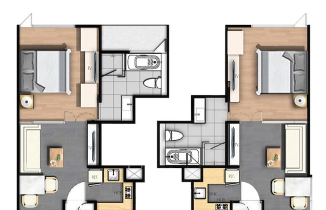 Balcony Courtyard Sriracha Hotel Serviced Apartmen - Photo 34