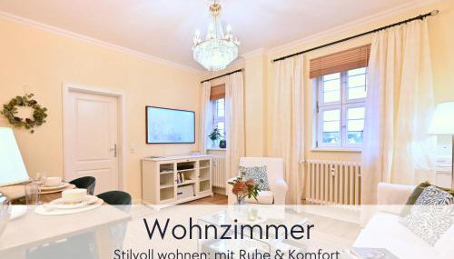 Amalias Burgwohnung - stilvolles Apartment mit Aufzug & Garten in der Hinterburg Schlitz - 2 Schlafzimmer, Parkplatz, Historisches Flair für Paare & Ruhesuchende - Foto 4