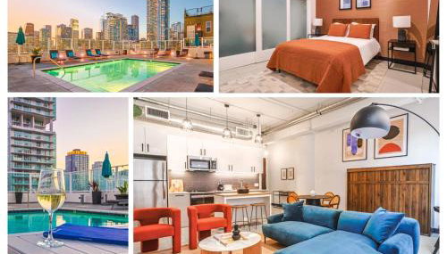 Stunning 1 BDR 1 BTH Modern Loft with Pool, Jacuzzi in DTLA! - Foto 1