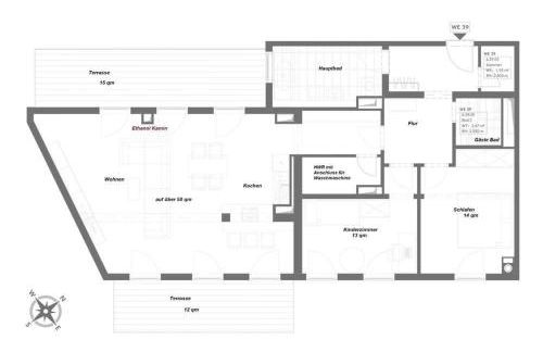 Modernes 111qm Penthouse zentrumsnah mit 70qm XXL-Dachterrasse & Gasgrill - Foto 20