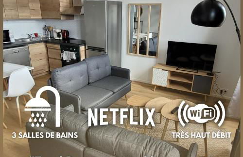 Bel Appart' 3 chambres 3 Sdb au centre-ville St Etienne - Foto 1