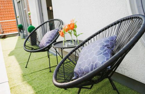 Penthouse am Dom- Altstadt in 200 m- 4 Dachterrassen, stilvoll und ruhig, 24-7-Self Check-in für bis zu 6 Personen - Foto 13