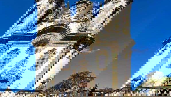 Detalle de la iglesia de São Francisco de Assis