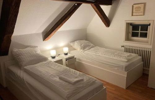 Twin room in a historic half-timbered house - Foto 17