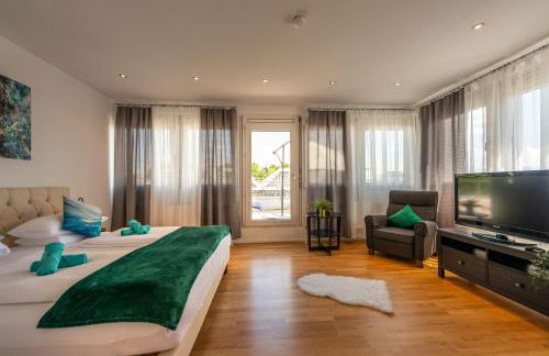 GREAT PLACE Penthouse Stuttgart Airport Messe Parkplatz Heimkino - Foto 25