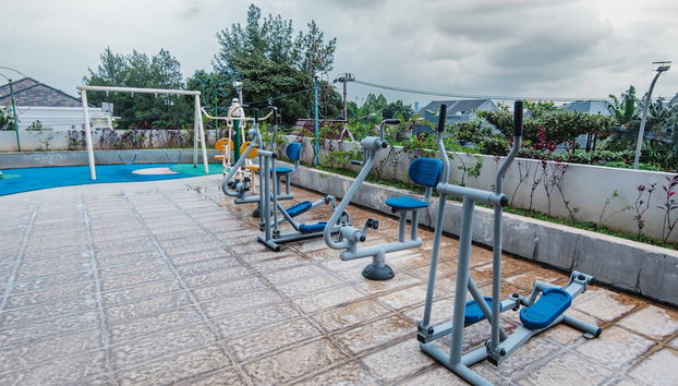 Zona de juegos infantil al aire libre