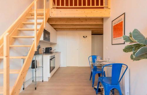 Studio pour deux en mezzanine avec petit balcon - Foto 5