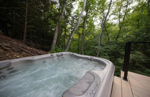 Cozy Luxury Cabin w Hot Tub, Fire Pit, King Bed - Foto 55