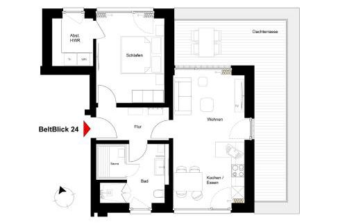 BeltBlick 24 – Moderne Ferienwohnung mit Dachterrasse und Meerblick! - Foto 33