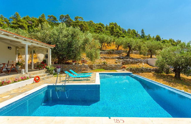 Villa Tassoula Large Private Pool Walk to Beach Wifi - 2830 - Foto 30