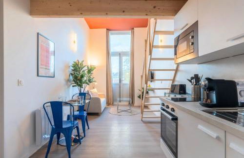 Studio pour deux en mezzanine avec petit balcon - Foto 1