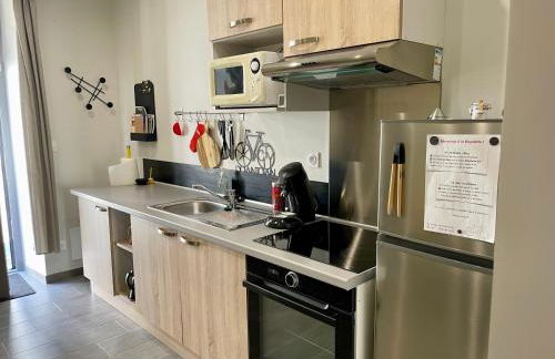 « La Bicyclette » 35m2 tout équipé centre ville - Foto 5