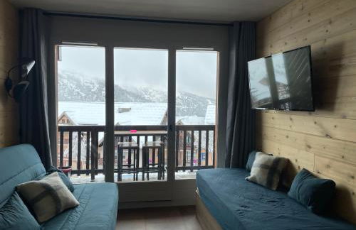 appartement le Chamois 312 Valmeinier 1900 piscine extérieur uniquement ouverte saison d été avec 1 chambre - Foto 16