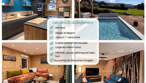 Chalet PLUME D'EAU - jacuzzi, piscine et pétanque - Foto 2