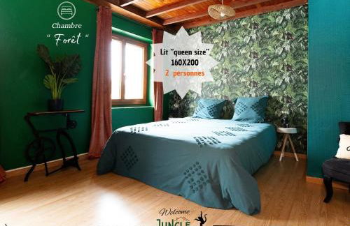 MAISON "Jungle House" 90 m2 BILLARD, RÉTROPROJECTEUR, BAR À JEUX , VINYLE, WIFI FIBRE, idéal PRO & FAMILLE à Montbrison - Foto 21