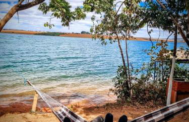 Chalé Mirante, piscina, cachoeira, lago e vista espetacular em Alexânia Goiás - Foto 32