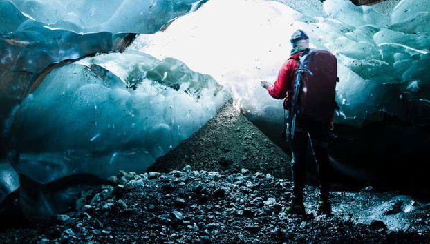 Trilha pelo glaciar Vatnajökull + Caverna de gelo azul