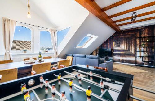 Stylisches Penthouse zentral Tischfussball 100m2 Wii - Foto 2