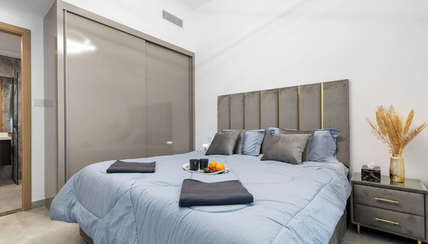 Waves - Cityscape Balcony Views and Cozy Comfort in Dubai - Foto 2, Habitación