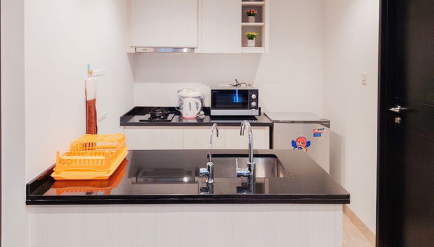 Minimalist And Comfort Stay 1Br Branz Bsd City Apartment - Foto 5, Cocina privada