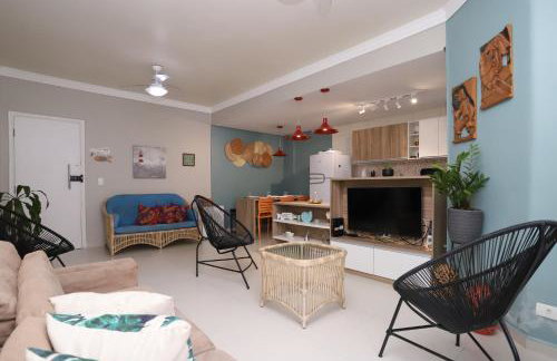 Apartamento Praia do Tombo Guarujá 120m do mar - Foto 9