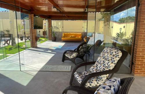 Mansão Por do Sol - Piscina Spa Sauna Centro - Foto 32