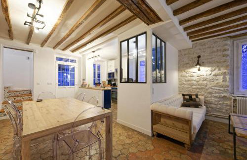 Maison du Passeur du XVIII siècle, classée, Authenticité et Confort avec Jardin SPA en option, proche Giverny, 1 heure de Paris - Foto 66