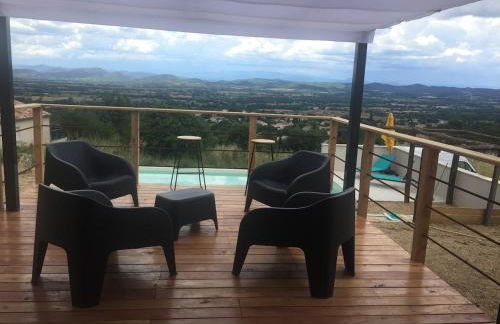 Villa à Barjac piscine chauffée et vue panoramique - Photo 18