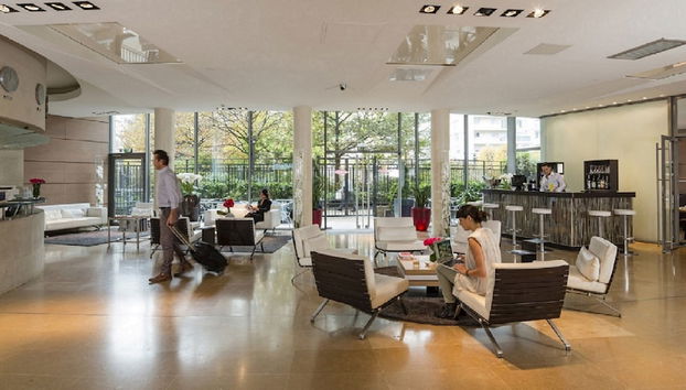 Zona de estar del vestíbulo