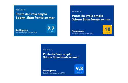 Ponta da Praia amplo 3dorm 3ban frente ao mar - Foto 50