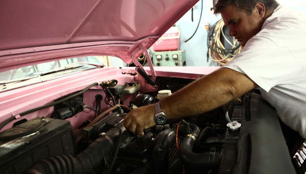 Oficina de carros clássicos americanos