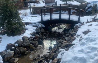Spacious cozy chalet huge deck over seasonal creek - Foto 23
