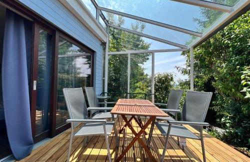 Ferienhaus Wellnesshütte mit Außenwhirlpool und herrlichem See-und Alpenblick - Foto 16