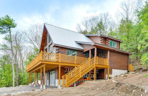 Mtn-View Deck Scenic Conway Log Cabin! - Foto 36
