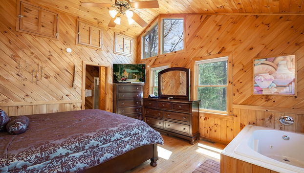 Mountain View Holy Smoky Cabin by RedAwning - Foto 3, Habitación