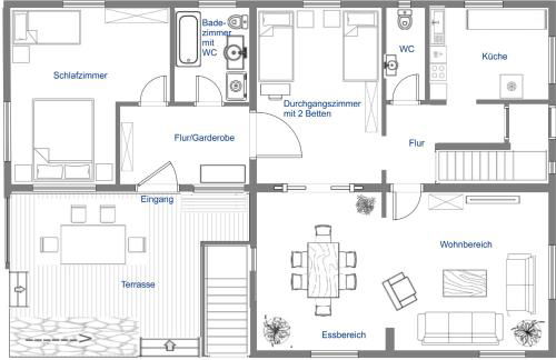 Ferienwohnung LiaWa314 mit Terrasse in Zirndorf-Lind - Nähe Playmobil FunPark und Nürnberg - Foto 24