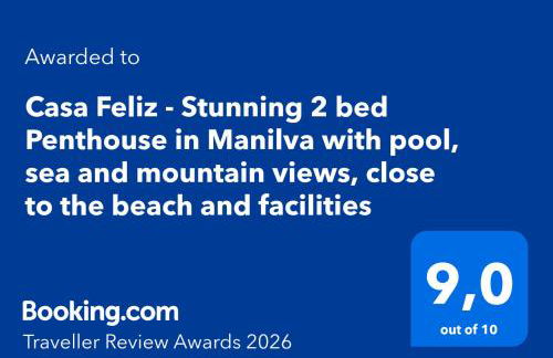 Casa Feliz - Stunning 2 bed Penthouse in Manilva with pool, sea and mountain views, close to the beach and facilities - Photo 28