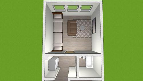 EMAS 1 Wohnung mit 2 Einzelbetten, Küche, WLAN, TV - Foto 2