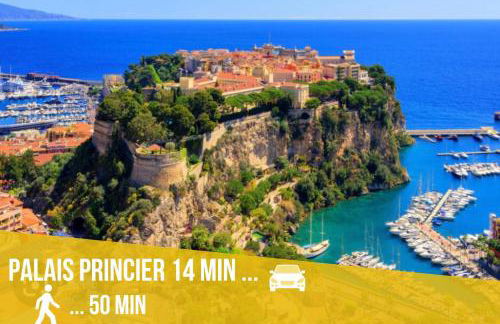 Luxueux appartement - vue mer - piscine - free parking - Monaco - Foto 22