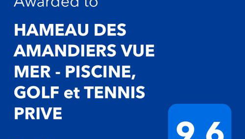 HAMEAU DES AMANDIERS VUE MER - PISCINE, GOLF et TENNIS PRIVE - Foto 4