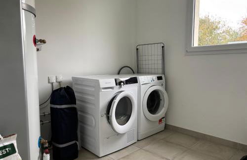 Les dunes, maison neuve 8 p bien équipée jardin clos, terrasse équipée, parking, garage à 850 m de la plage et centre bourg, sur plages du débarquement près Arromanches et Bayeux, chiens bienvenus - Foto 29