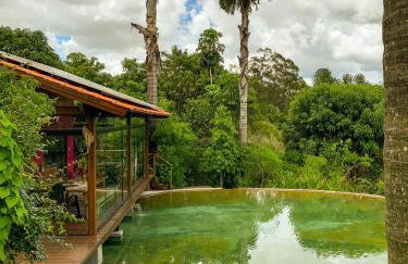 Casa Rosa - Paraíso na Natureza piscina natural, Wi-Fi - 25 minutos do centro - Foto 26
