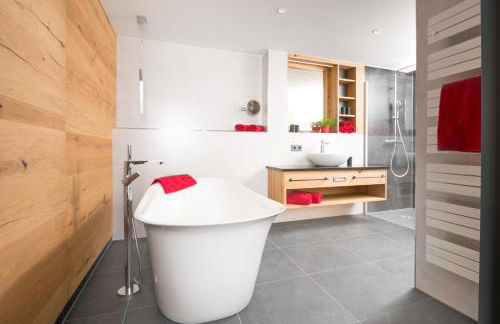 Ferienwohnung im Chaletstil Giebeltraum 115 qm Wellness Fitness Sauna Bergrödelhof - Foto 15