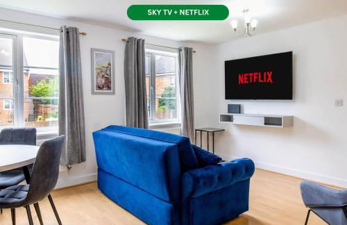 Clover Apartment - Sleeps 5 - Free Parking, Self-Check-In, Fast Wifi and Sky TV by Yoko Property - Photo 1