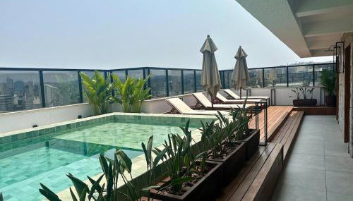 Downtown 2 Suites Piscina, ar, academia, cowork e vaga - Foto 5