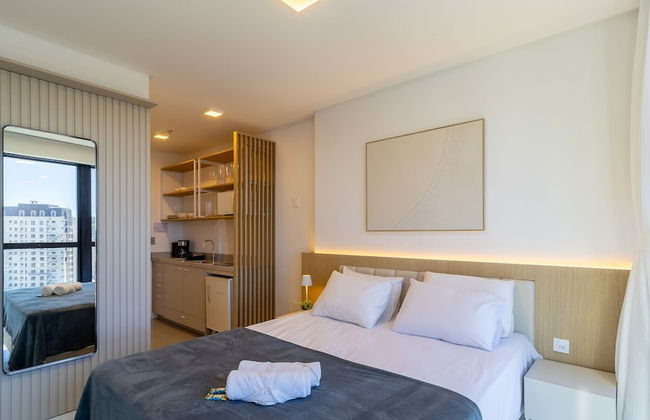 MHFA Studios em Prédio Luxuoso Vista Mar - Foto 19