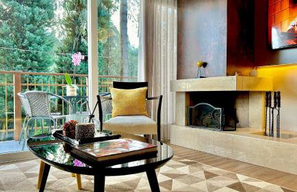 Lindo e aconchegante com lareira cond c/ piscina - Foto 5