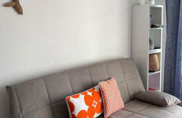 Élégant Studio au calme 2mn mer Wifi Clim Terrasse parking - Foto 2