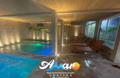 Jardim das Palmeiras II Home Resort JP2 Ubatuba - Apartamento com 2 Dorms, 1 Suíte, Condomínio com Piscina Adulto e Infantil, Jacuzzi Aquecida,Sauna, Churrasqueira, Academia, Salão de Jogos e Playground - Foto 8